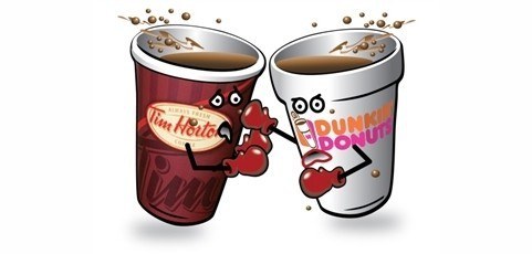 I Compared Coffee and Breakfast From Tim Hortons and Dunkin