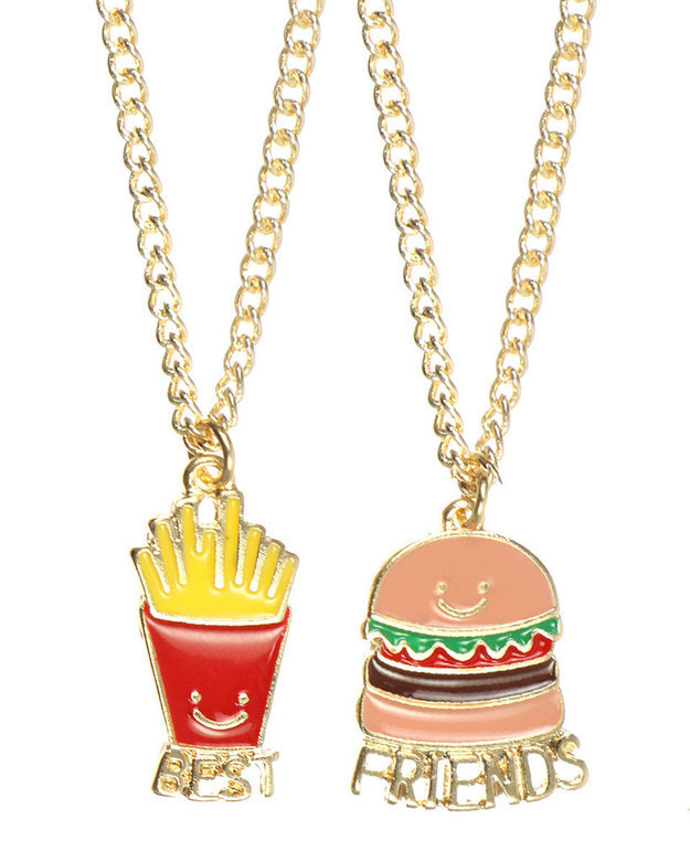 Collares mejores amigas de comida