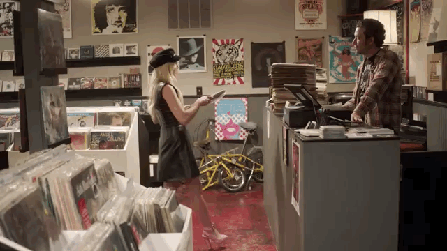 Dress - Jill StuartHat - Nasty GalShoes - Kat MaconieRecord store - Fond Object in Nashville