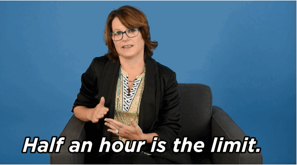 "I really have spent so long analyzing texts before. I'd say half an hour is the limit and then you need to stop, especially if you're talking about it with your friends and they tell you to stop. That's when you stop."