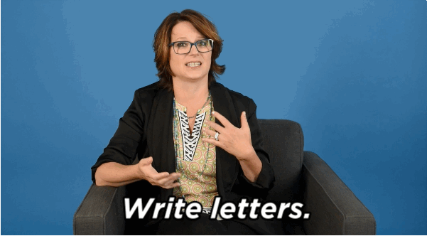 "I think you just need to stay in touch. Write really long letters, I think that that's the best thing to do. I think talking on the phone is kind of agonizing. Texting and writing are really great, especially for an aspiring writer. And you should save all those letters, because maybe you can make a book out of them."