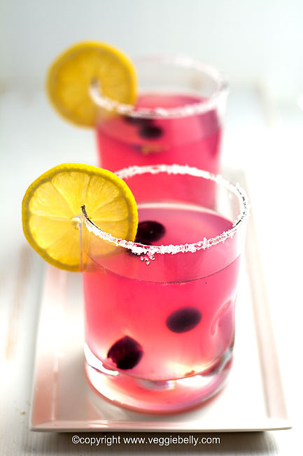 Spiked Blueberry Lemonade