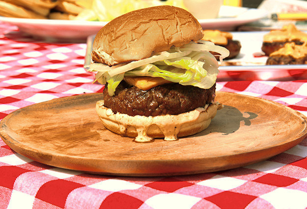 "A homemade burger, corn, and a Caprese salad with heirloom tomatoes." —Mackenzie Kruvant's dad Recipe: The Perfect Cheeseburger