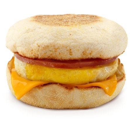 The key to eating a healthy breakfast at McDonald's is to keep the order small, and to avoid the coffee and smoothie drinks (which all come with a LOTTT of sugar). Here we're suggesting the Egg McMuffin, and also the fruit and maple oatmeal without brown sugar. You can add a low-fat milk jug to either one of those if you feel like 300 or 260 calories isn't going to be enough to keep you satisfied.Egg McMuffin (pictured)300 calories17 g protein13 g fat (5 g saturated, 0 g trans)750 mg sodium31 g carbohydrates (4 g fiber, 3 g sugar)~or~Fruit and Maple Oatmeal without Brown Sugar (vegetarian)260 calories5 g protein4 g fat (1.5 g saturated, 0 g trans)115 mg sodium49 g carbohydrates (5 g fiber, 18 g sugar)~with~1% Low Fat Milk Jug100 calories8 g protein2.5 g fat (1.5 g saturated, 0 g trans)125 mg sodium12 g carbohydrates (0 g fiber, 12 g sugar)TOTAL =360 calories13 g protein6.5 g fat (3 g saturated, 0 g trans)240 mg sodium61 g carbohydrates (5 g fiber, 30 g sugar)See more nutrition info for McDonald's here.