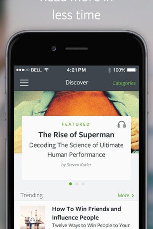 Over 1,000 books have been summarized in the Blinkist library.