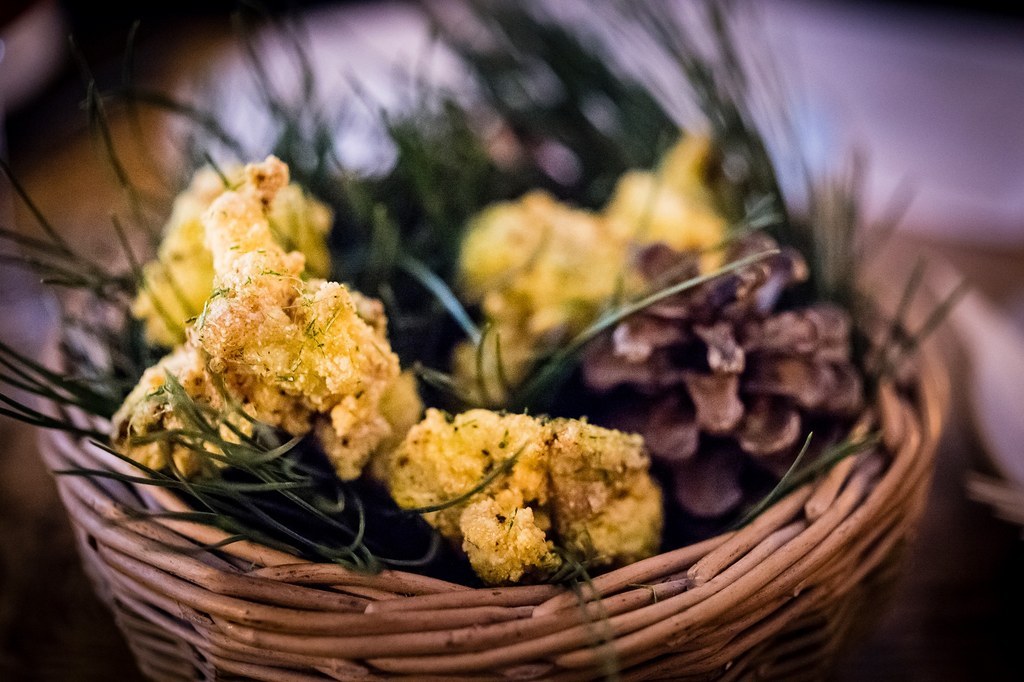 For a fancier option, visit the (recently) Michelin-starred Clove Club. Their buttermilk fried chicken comes in a basket with pine leaves, and pine salt. It's breathtakingly good. Find them on Facebook here.