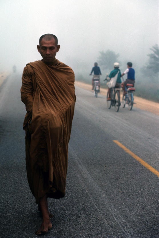 Early Morning Monk / Nan Valley, Thailand / 1985