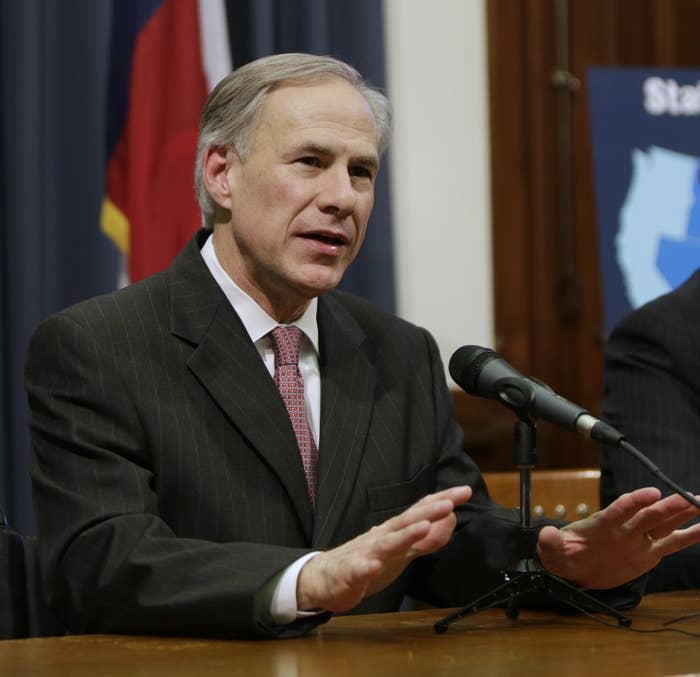 Texas Governor Greg Abbott.