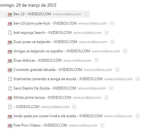 Disse a mãe do garoto que sabe quais são seus filmes pornôs favoritos pelo nome, nome dos atores, do diretor e da produtora.Deste tuíte.