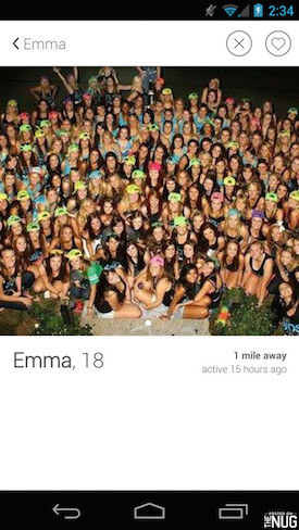 If your photos contain a cast of hundreds without any indication of which one you are then it's safe to assume that you're hiding on purpose. That or you really are Wally. I've literally seen multiple profiles with the same two people in every photo. So...2 for 1?