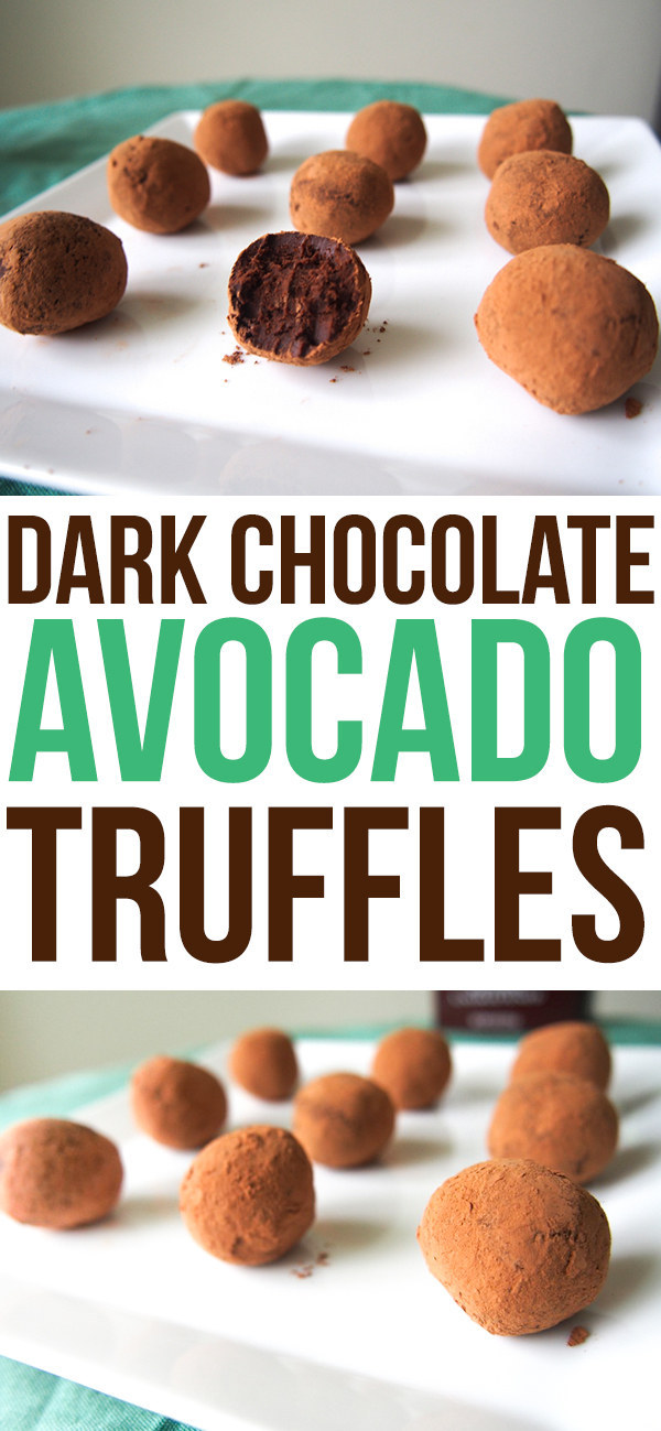 Dark Chocolate Avocado Truffles