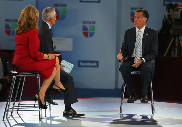 The last Univision presidential town hall event with Republicans was with Mitt Romney in 2012.