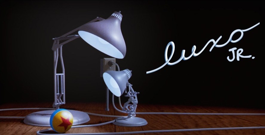 Little young lamp just wants to play with the ball, but he has a little trouble. Luxo Sr. watches his trials and tribulations until the ball is deflated - but no worries, he finds a bigger ball and he has a blast. Written and directed by John Lasseter