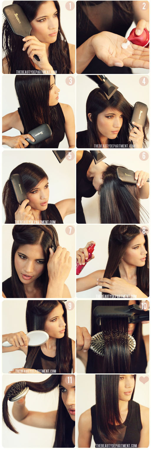 How to use shop hair straightener at home