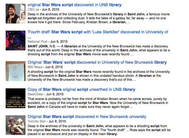 Original Star Wars Script Found In New Brunswick Library Is Just