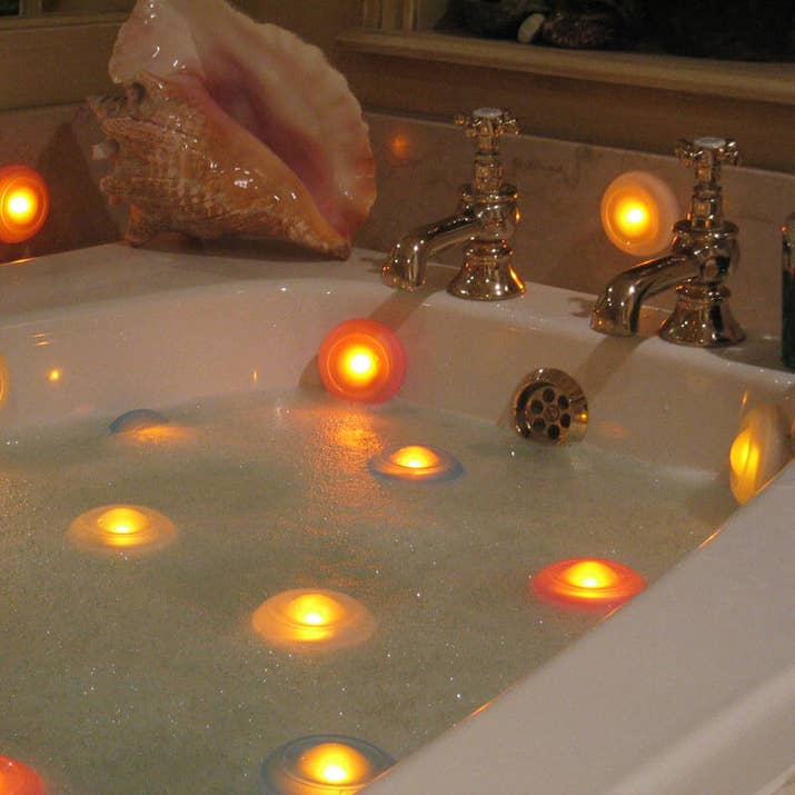 Who says they're just for baths? You can decorate with them all over your shower walls. Get them here.