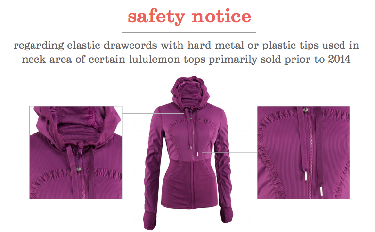 Lululemon Recalling Dangerous Drawstrings On 318,000 Tops