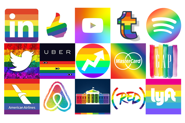the google gay pride logo