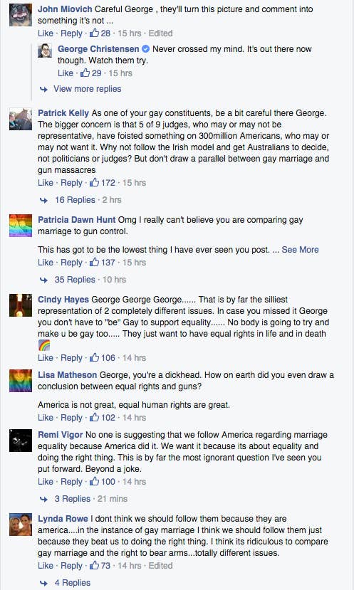 This Australian Mp Compared Marriage Equality To Gun Rights And Things Got Weird