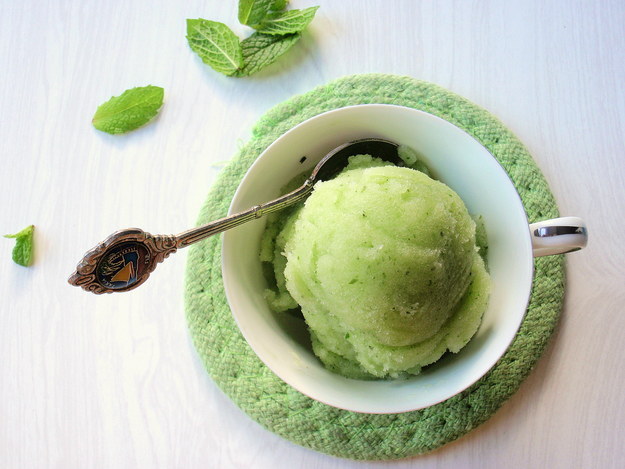 Cucumber Mint Sorbet