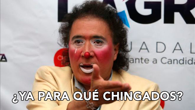 Lagrimita, el payaso correcto, finalmente consiguió su candidatura... cuatro días antes de las elecciones.