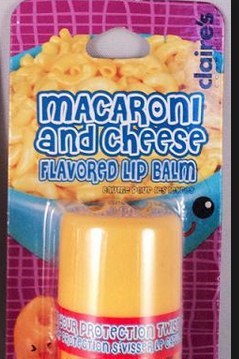 If you are stoked on this idea, then congrats! You too want your lips to taste and probably smell like crusty cheese product for all eternity. Or at least for the 5-10 seconds directly after you apply, which is about as effective as Claire's chapstick will probably ever be.