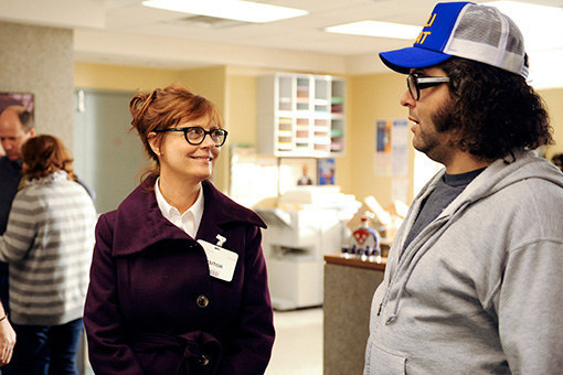 Susan Sarandon played Frank's old teacher with whom she also had an inappropriate affair with and went to jail. They rekindle their love once she was released but it's still weird...