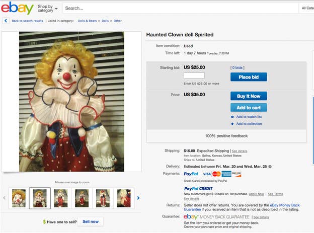 Craigslist cheap haunted doll