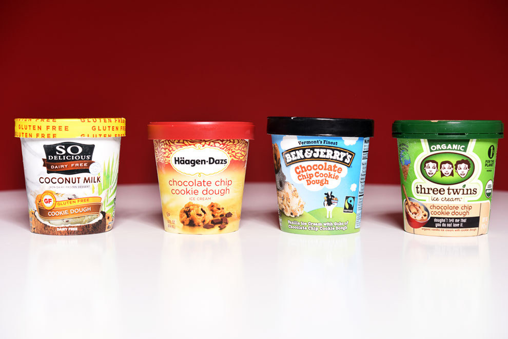 Ranking Chocolate Chip Cookie Dough Ice Cream From 13 Popular Brands