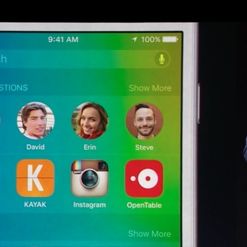 Smart contact suggestions in iOS 9