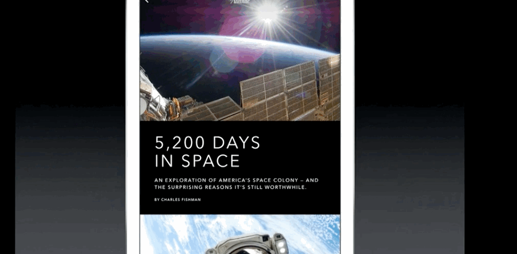 Upon launch, publishers available on the News app include the New York Times, ESPN, Condé Nast, The Telegraph, BuzzFeed, Bloomberg Business, CNN, and more.