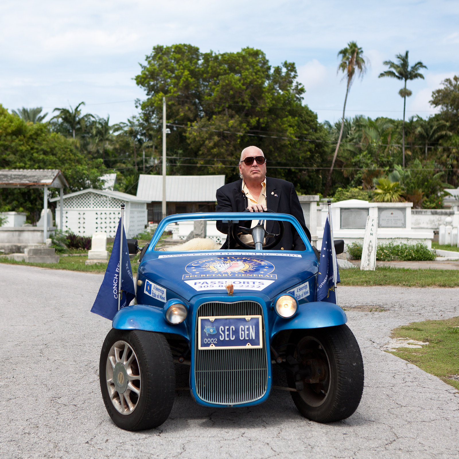 Sir Peter Anderson, secretary general of the Conch Republic, one of the few micronations that issues passports.