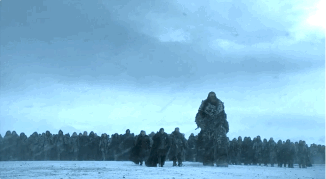 Jon Snow revient de son expédition avec les quelques survivants de l'attaque de Hardhome...