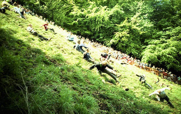 Like cheese and hills? Then you'll love this annual event at which a seven- or eight-pound round of Double Gloucester cheese is rolled down a very steep hill. Competitors chase after it, and the first one to cross the finish line gets the cheese.