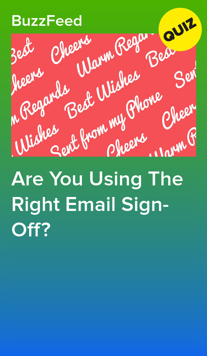Are You Using The Right Email Sign Off