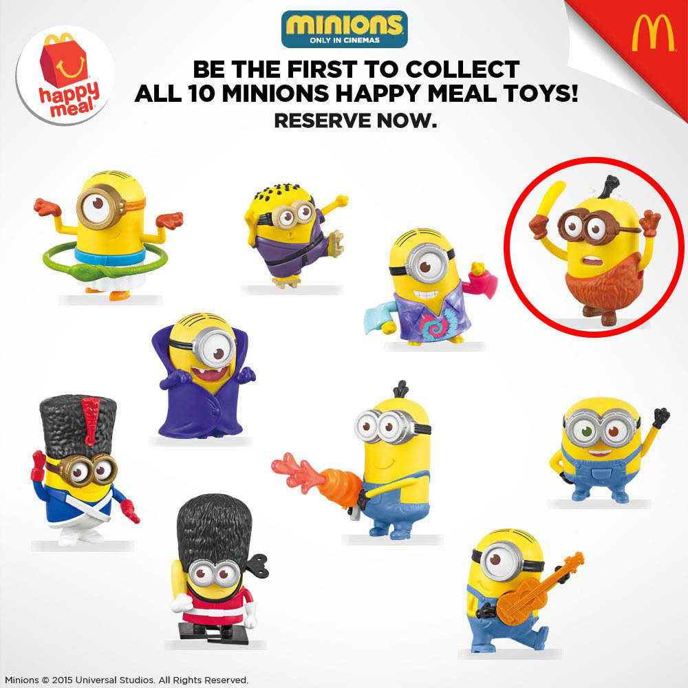 Details about   McDonalds Happy Meal Minions Movie #5 Talking Minion Caveman Toy Figure WTF 