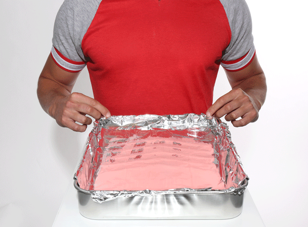 By wrapping a sheet of aluminum foil around the roller tray, you can save time on the messy cleanup. Just dispose the paint-filled aluminum foil upon completion of the project.