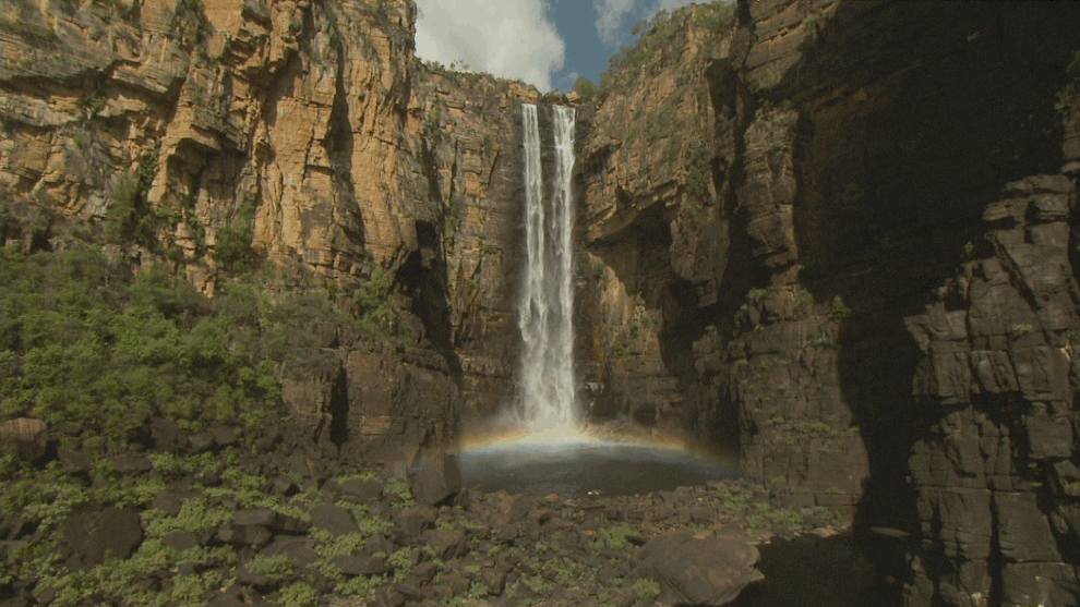 They're pretty amazing, but these are actually the Jim Jim falls in the Northern Territory.