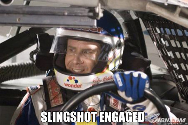 Cal wanted to win. He wasn't trying to do Ricky a favor but he remained behind him for most of the race. After he decides to use the slingshot move, he easily speeds past Ricky Bobby to help him. Just a random thought I had while watching the movie.