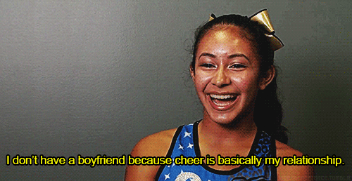 "Cheerleaders practice at least twice a week and have to attend almost every big sporting event. There’s so much behind-the-scenes stuff that goes unnoticed."-- madisonw9