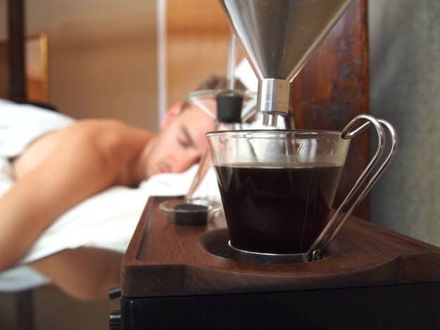 Wake up to the fresh scent of coffee every morning. This product is still in development, but will soon be available to purchase at Josh Renouf Design.