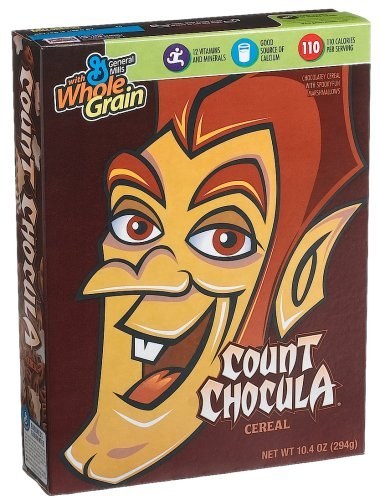 Joanna: Is he sure he shouldn't be eating blood?Alexis: A single rabbit tooth—where are his fangs?Jean-Luc: Right?Alexis: Shitty chocolate vampire doesn't even have fangs.Joanna: I wonder if he has a complex about being a non-threatening vampire.Alexis: They emasculated this immortal king of the night for CEREAL.