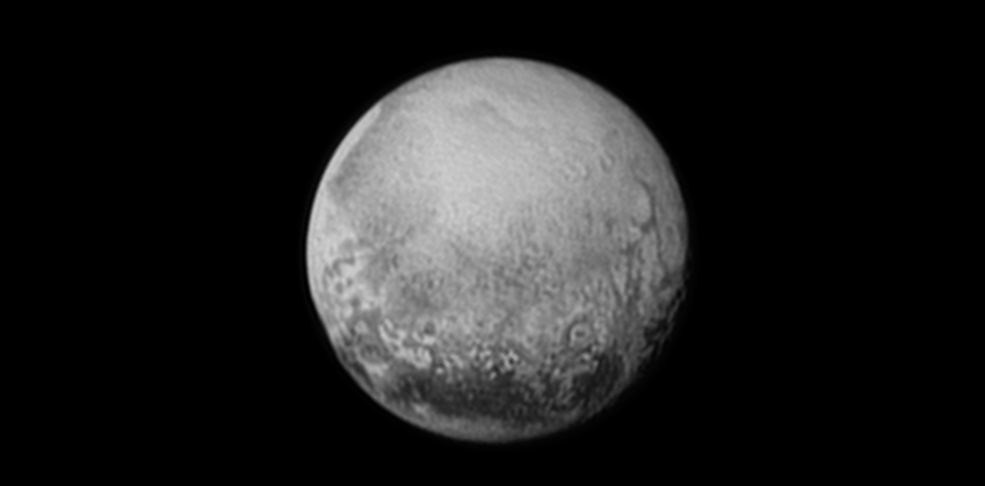 Pluto as seen from New Horizons on July 11, 2015.