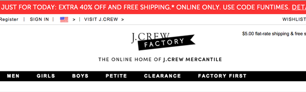 J crew hot sale mercantile online