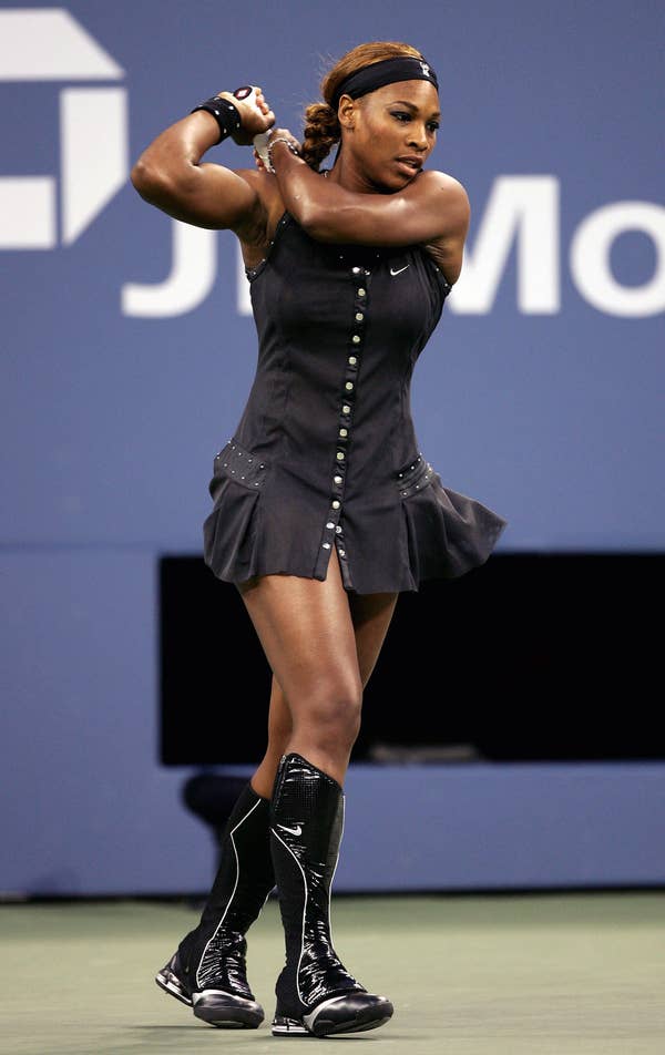 Serena Williams at US Open 2004 — Nike outfit