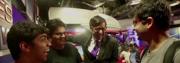 Watch This Hilarious Footage Of Arnab Goswami Joking With Aib Behind The Scenes Of Their New Video The video also features suhel seth, former member of parliament milind deora, and actor vipin sharma.