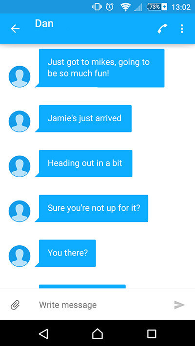 You'd think by the thirteenth message, they'd get message.