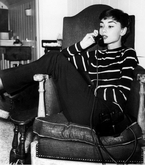 Audrey Hepburn was a paragon of the French style with her classic black cigarette pants look.