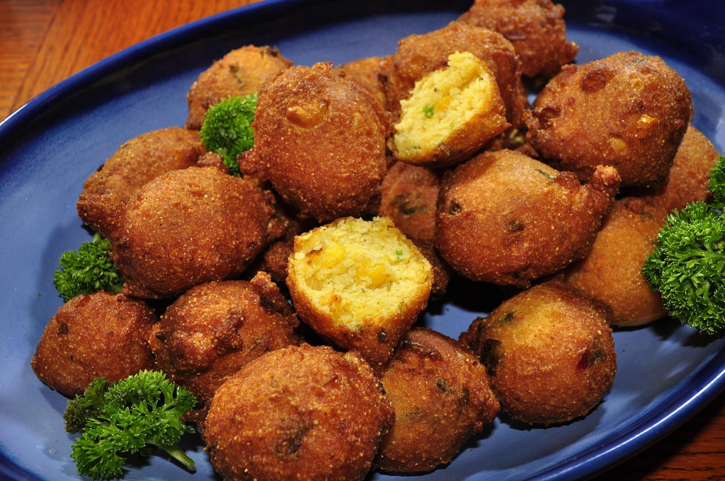 What it is: Hot, savory, fried balls of cornmeal batter. AKA the greatest side dish ever.Where to get it: These puppies (get it?) originated in the South -- specifically New Orleans, Louisiana -- but now they're widespread and can be found all across the country. Just keep your eyes peeled!