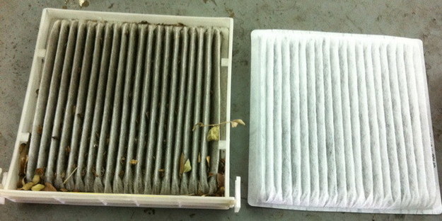 Remove and replace your cabin's air filter to get rid of stinky smells.